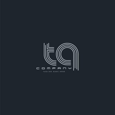 Logo Tq, kartvizit için şablon mektup 