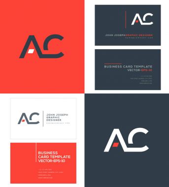 logo vektör kartvizit şablonu için Ac eklem
