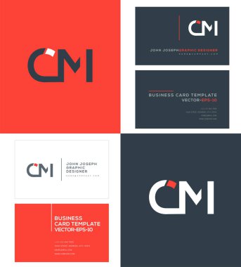 logo vektör kartvizit şablonu için Cm ortak
