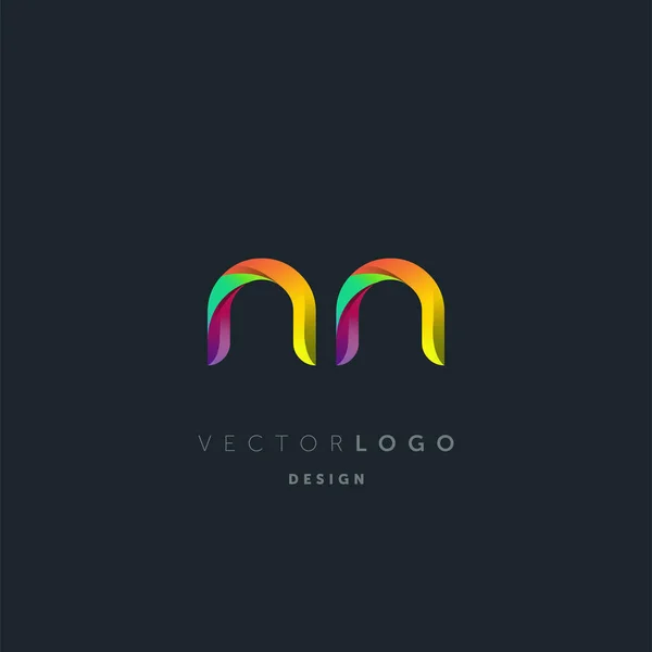 Логотип Gradient Letters Шаблон Визитной Карточки Вектор — стоковый вектор