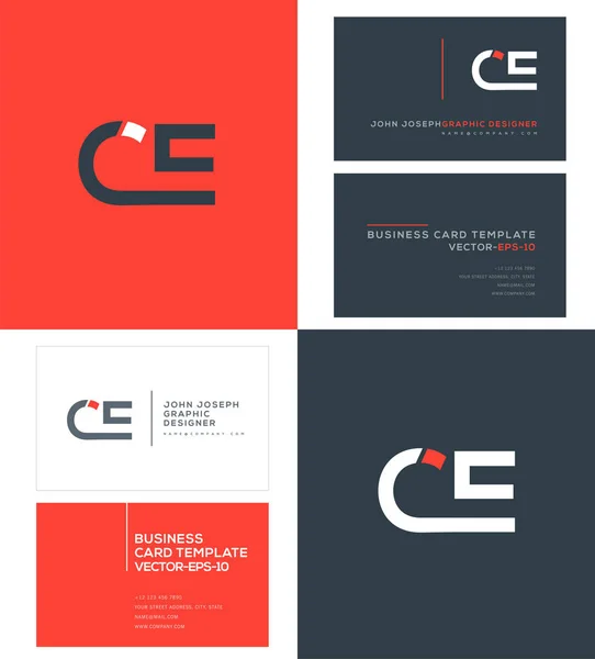 Λογότυπο Μικτή Για Επαγγελματική Κάρτα Πρότυπο Διάνυσμα — Διανυσματικό Αρχείο