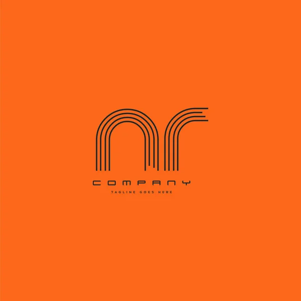 Logo Commun Des Lettres Modèle Carte Visite Vecteur — Image vectorielle