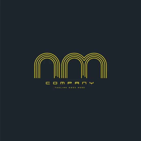 Logo Commun Des Lettres Modèle Carte Visite Vecteur — Image vectorielle