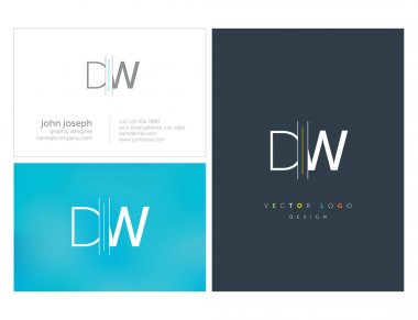 logo vektör kartvizit şablonu için Dw ortak