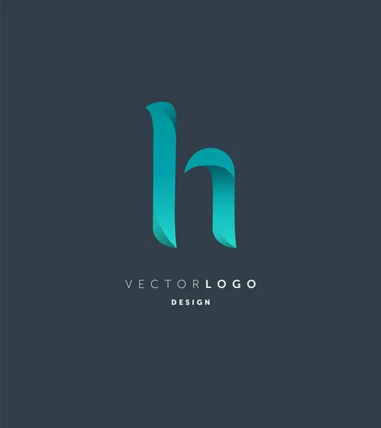 Fotin logotipo comum H — Vetor de Stock