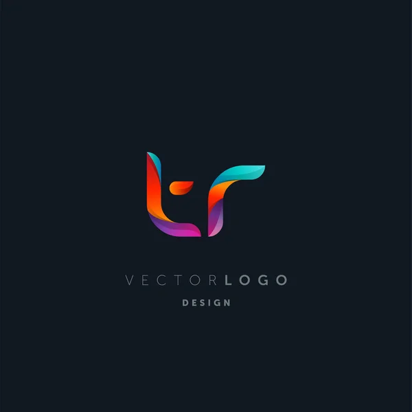 Gradientin Kirjaimet Logo Käyntikorttimalli Vektori — vektorikuva