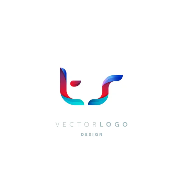 Градієнтні Листи Logo Шаблон Візитки Вектор — стоковий вектор