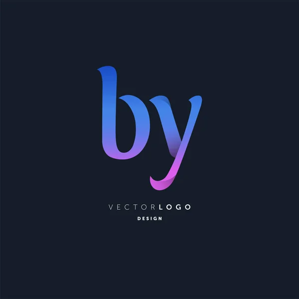 Junta Por Letras Logo Plantilla Tarjeta Visita Vector — Vector de stock