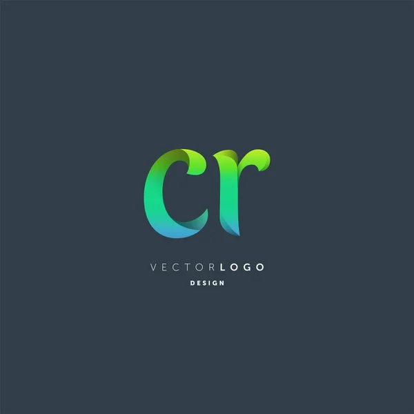 Gemeinsame Buchstaben Logo Visitenkartenschablone Vektor — Stockvektor