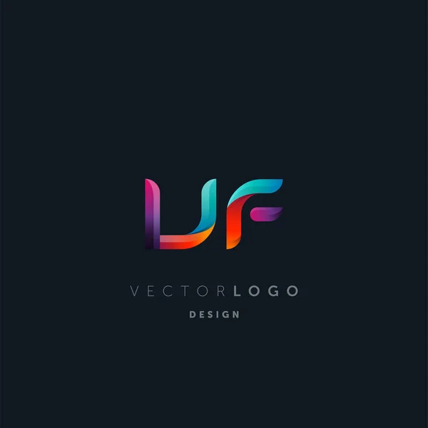 Gradientti Letters Logo Käyntikorttimalli Vektori — vektorikuva