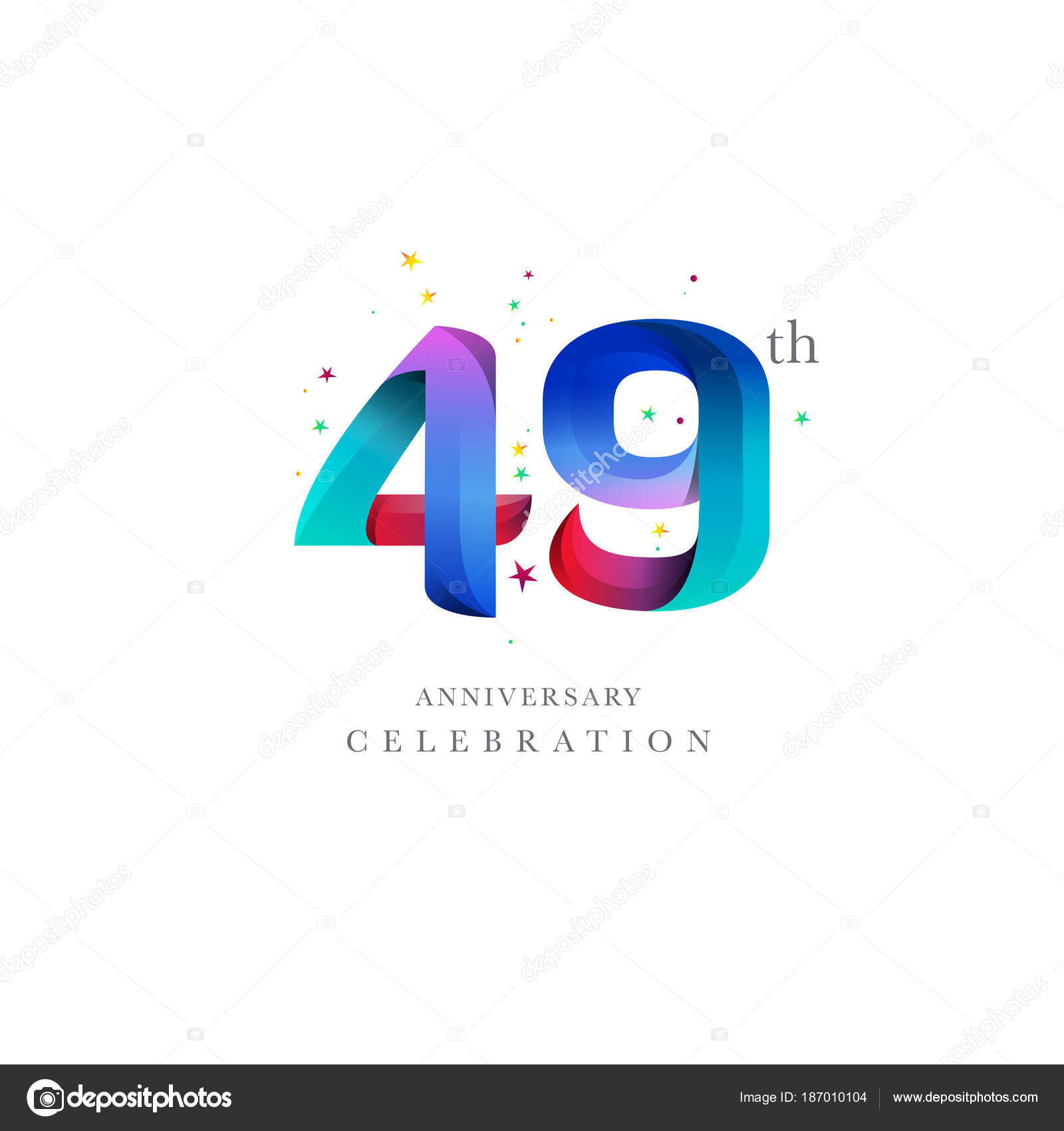 49th anniversary logo design
