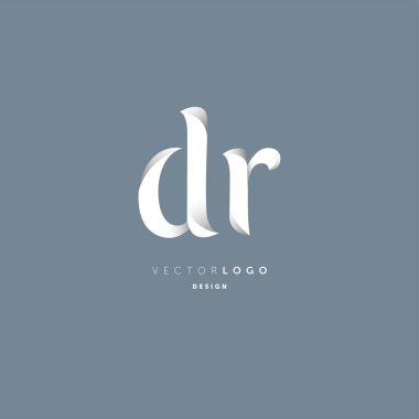 Ortak Dr harf Logo, kartvizit şablonu, vektör