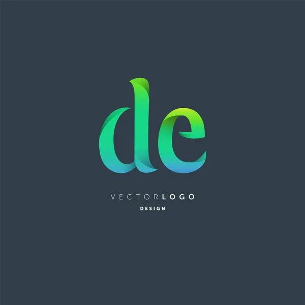 Спільна Букви Логотип Шаблон Візитної Картки Вектор — стоковий вектор