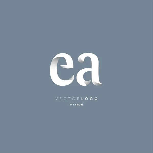 Logo Letters Plantilla Tarjeta Visita Vector — Vector de stock