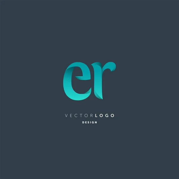 Logo Letters Plantilla Tarjeta Visita Vector — Vector de stock