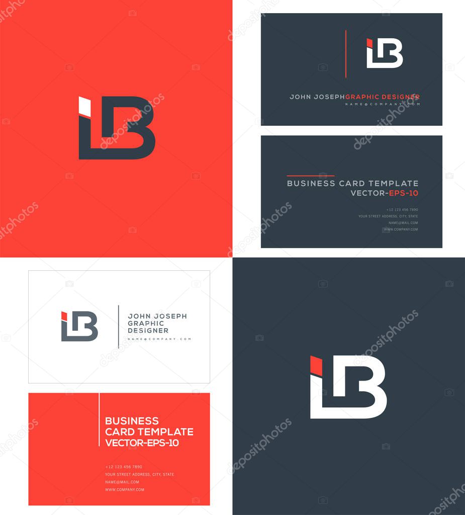 Joint Ib letters vector illustration