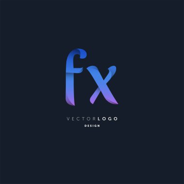 logo vektör kartvizit şablonu için Fx ortak
