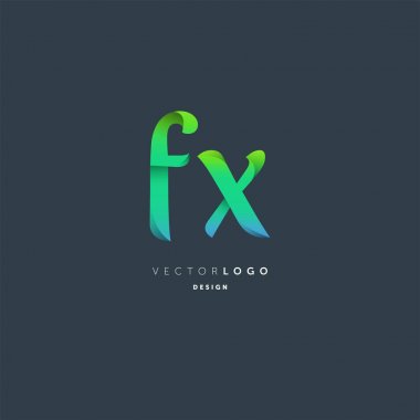 logo vektör kartvizit şablonu için Fx ortak
