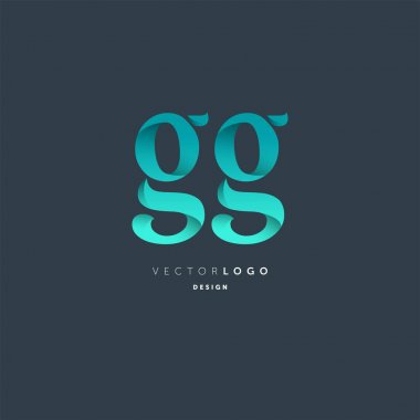logo vektör kartvizit şablonu için Gg ortak