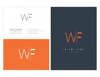 Joint Wf letters vector illustration vector