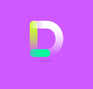 Geometrik simge d, iş şablon