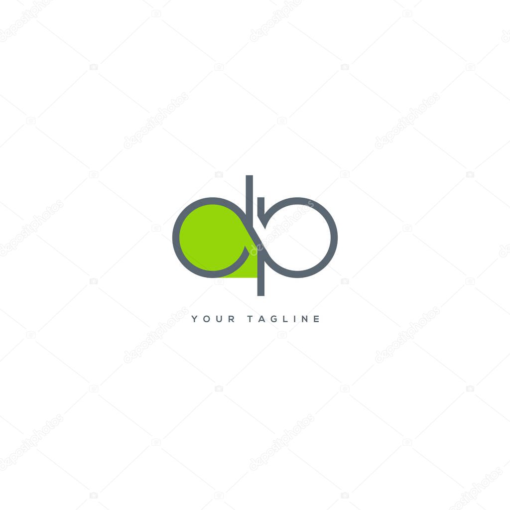 logo joint Dp for Business Card Template, Vector