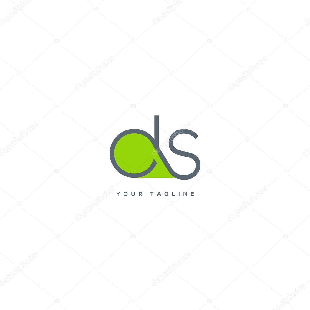 Logo joint Ds for Business Card Template, Vector