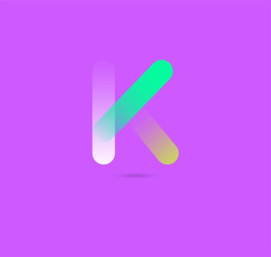 Geometrik simgesi k, iş şablon