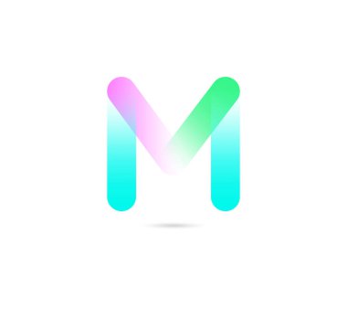 Geometrik simgesi m, iş şablon