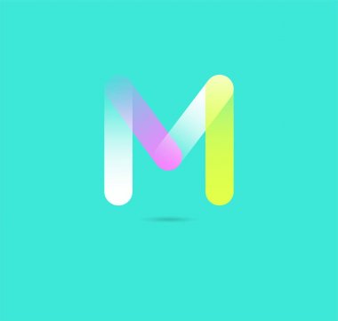 Geometrik simgesi m, iş şablon