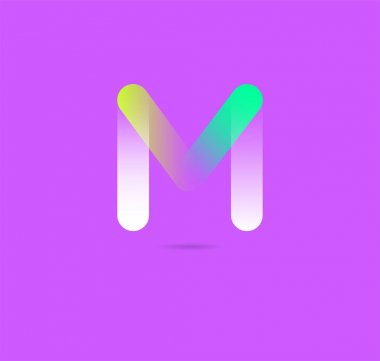 Geometrik simgesi m, iş şablon