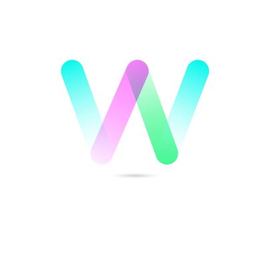 Geometrik simgesi w, iş şablon