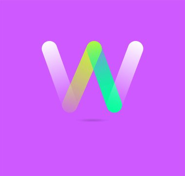 Geometrik simgesi w, iş şablon