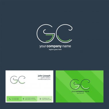 logo vektör kartvizit şablonu için Gc ortak
