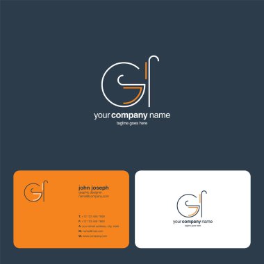 logo ortak Gi için kartvizit şablonu, vektör