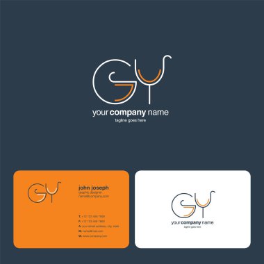 logo ortak Gy kartvizit şablon olarak vektör