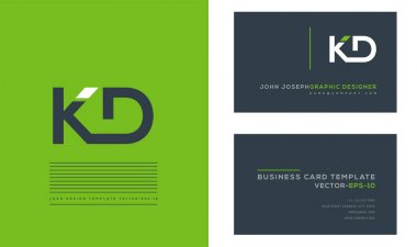 logo vektör kartvizit şablonu için Kd ortak