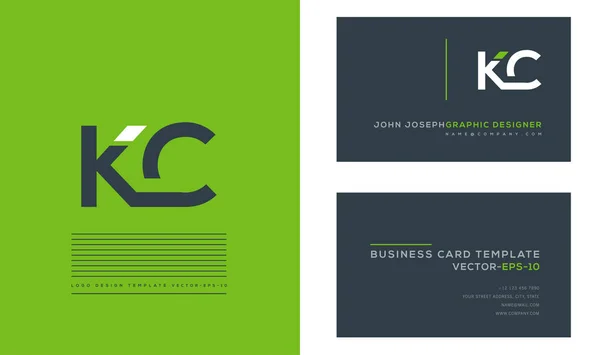 Logo Joint Business Card Template Vector — Stock Vector