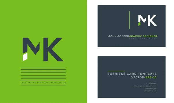 Logo Joint Business Card Template Vector — Stock Vector