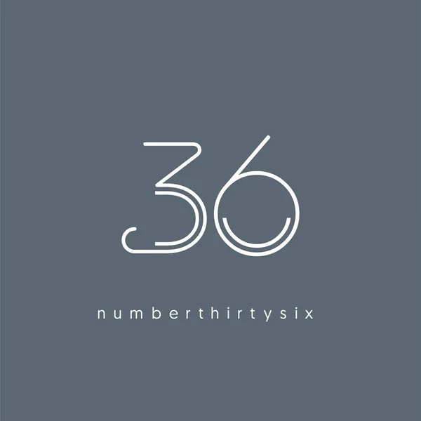 Anniversary Logo Icon Geometrical Corporate Identity Vector Illustration — Stock Vector