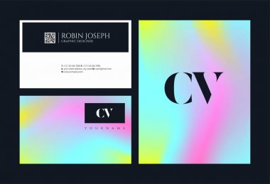 Hat logosu ortak Cv için kartvizit şablonu, illüstrasyon vektör