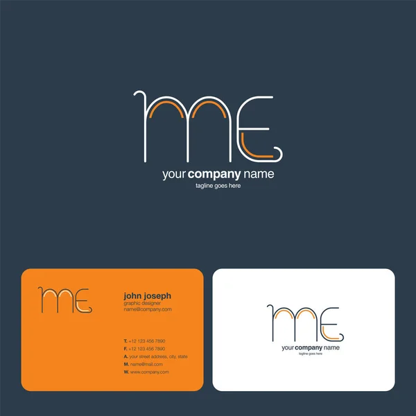 Logo Joint Pour Modèle Carte Visite Illustration Vectorielle — Image vectorielle