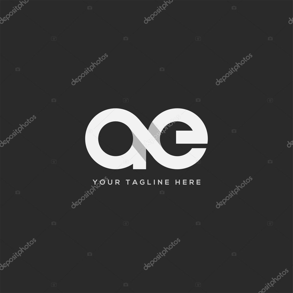 Joint ae Letters Logo, Business Card Template, Vector