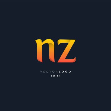 Logo Nz, kartvizit için şablon mektup 
