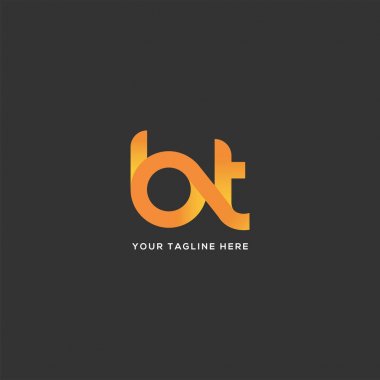 Logo Bt, kartvizit için şablon mektup 