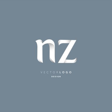 Logo Nz, kartvizit için şablon mektup 