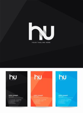 Logo Hu, kartvizit için şablon mektup 