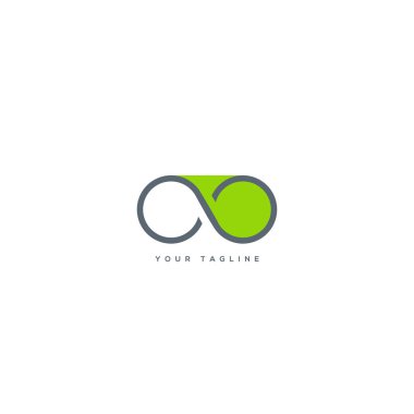 Logo Oo, kartvizit için şablon mektup 