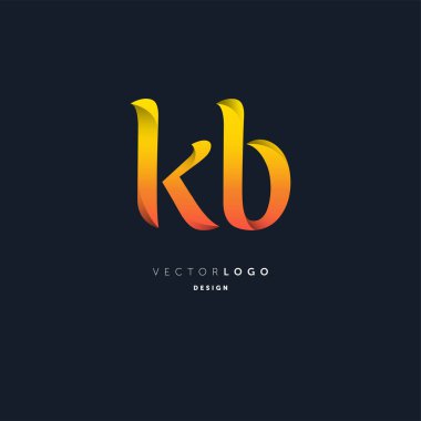 Logo Kb, kartvizit için şablon mektup 