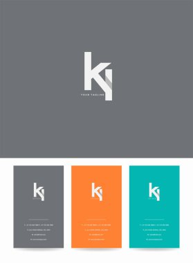 Logo Ki, kartvizit için şablon mektup 